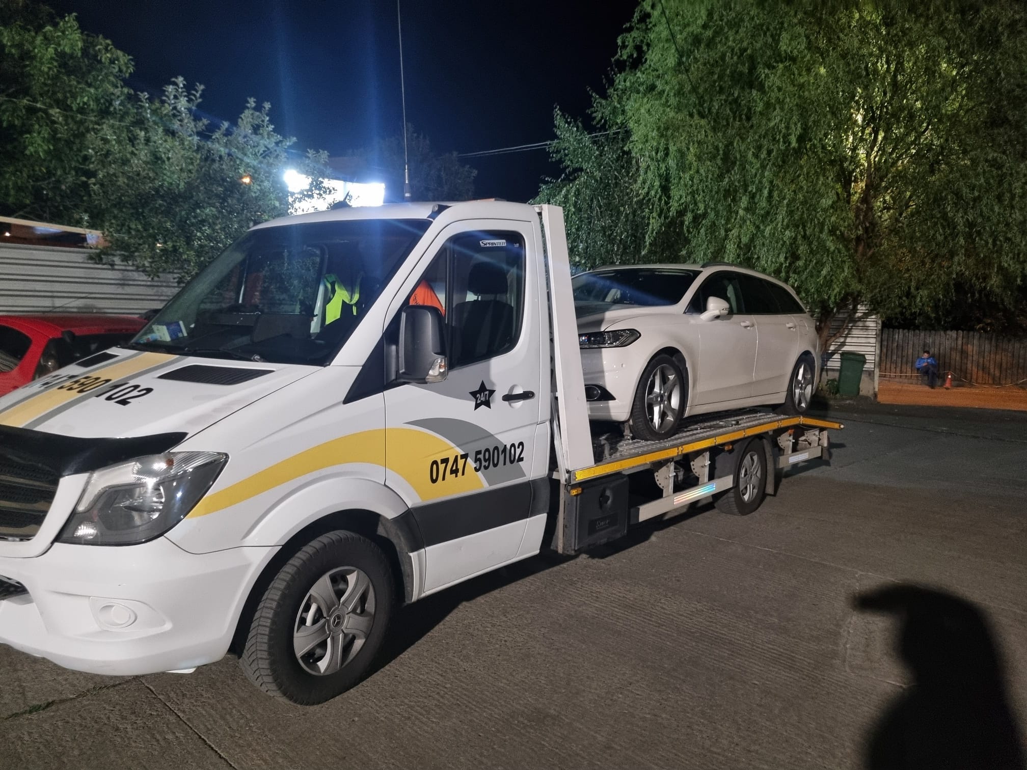 Transport platforma dupa accident - fotografia 2 din 3